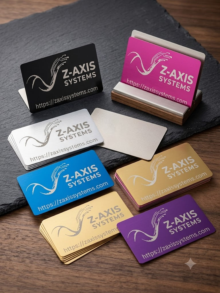 Laser Engraved Metallic Business Cards
